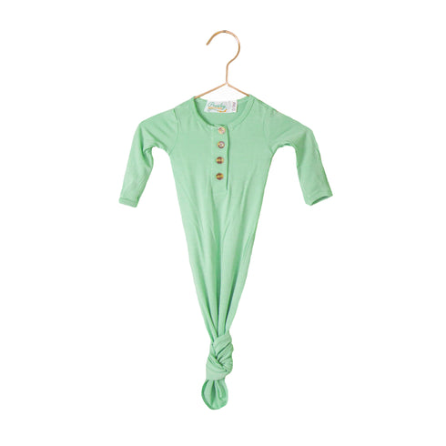 knotted-baby-gown-mint Presley Couture at Sophia's Style-Baby Gowns-1