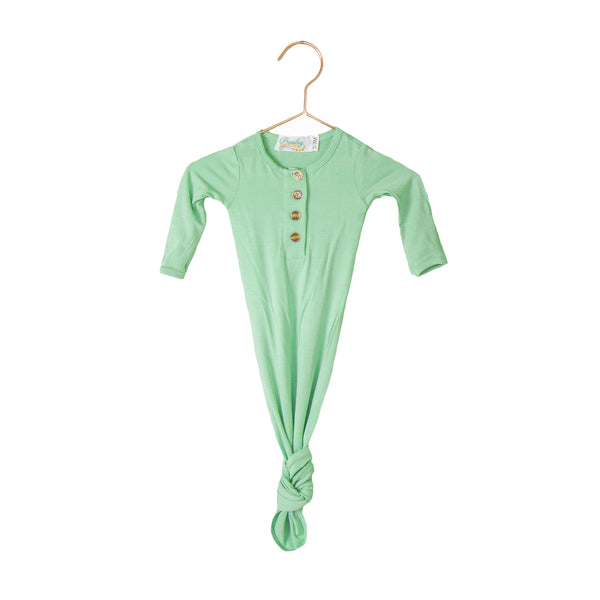 knotted-baby-gown-mint Presley Couture at Sophia's Style-Baby Gowns-1