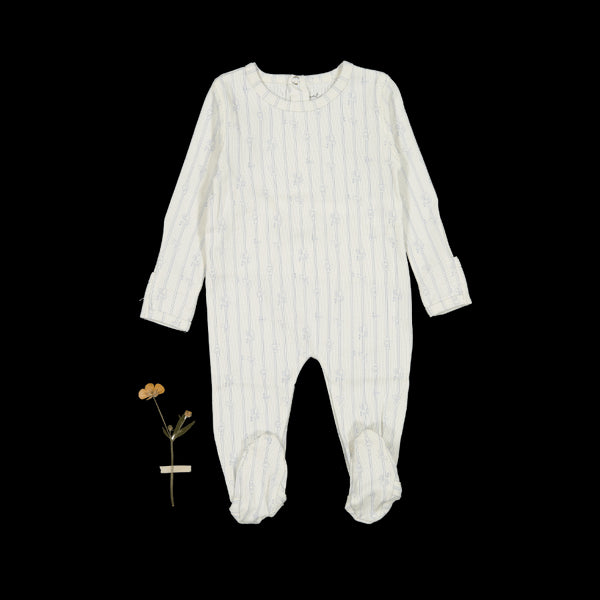 the-printed-romper-linear-leaf Lovely Littles - Sophia's StyleBack Snap Romper-1