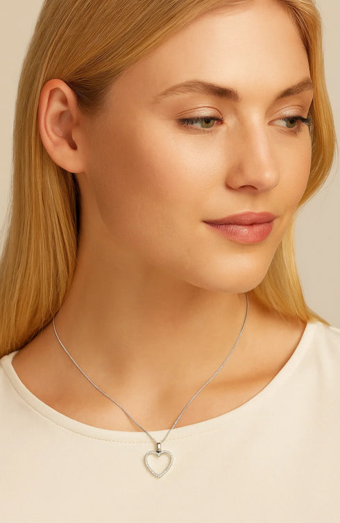 crystal-heart-necklace-with-cubic-zirconia-stones-Sophia's Style-2