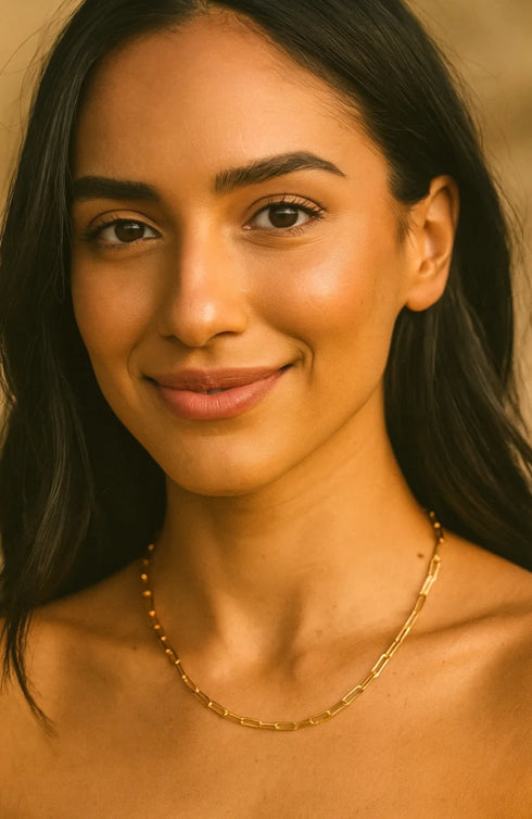 paperclip-link-necklace-effortless-glamour-for-any-occasion-Sophia's Style-4