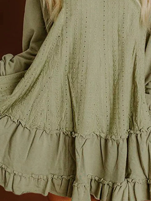 frill-round-neck-long-sleeve-mini-dress-OhSoStyled-Sophia's-Style-5