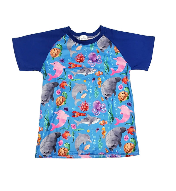 sea-life-milk-silk-raglan Great Lakes kids - Sophia's StyleRaglan-1