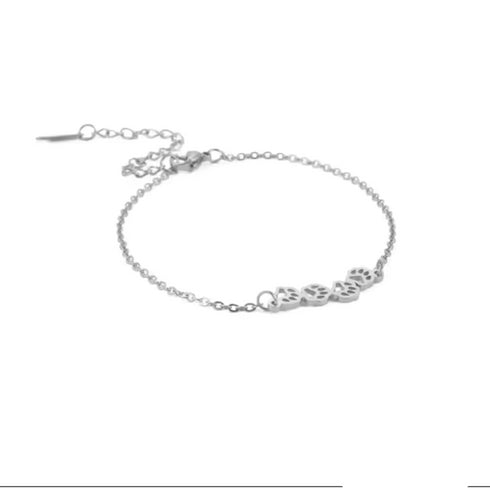 pawsy-daisy-paw-print-link-chain-bracelet-Sophia's Style-3