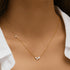 orlina-delicate-necklace-with-three-round-and-one-pear-cut-cubic-zirconia-stones-Sophia's Style-2