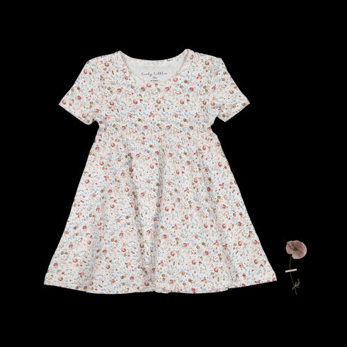 the-printed-short-sleeve-dress-evelyn Lovely Littles - Sophia's StyleShort Sleeve Dress-1