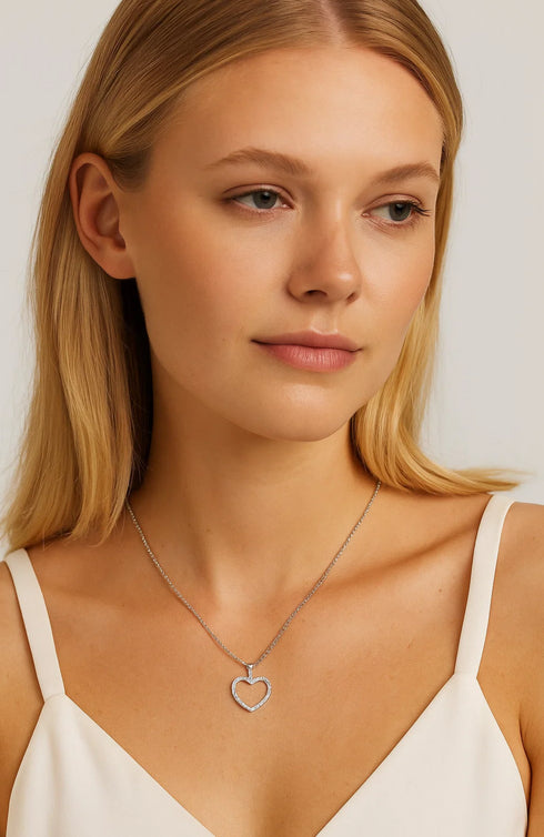 crystal-heart-necklace-with-cubic-zirconia-stones-Sophia's Style-4