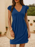 v-neck-ruffled-cap-sleeve-mini-dress OhSoStyled at Sophia's Style-1