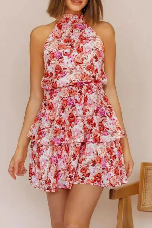 floral-halter-neck-mini-dress OhSoStyled at Sophia's Style-1