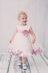 Baby Girls Ivory Multi Color Satin Floating Petals Sash Flower Girl Dress 6-24M