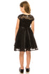Big Girls Multi-Color Lace Glitter Stone Belt Special Occasion Skater Dress 8-14 - SophiasStyle.com
