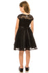 Big Girls Multi-Color Lace Glitter Stone Belt Special Occasion Skater Dress 8-14 - SophiasStyle.com