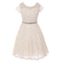 Big Girls Lace Glitter Stone Belt Special Occasion Skater Dress 8-14 - SophiasStyle.com