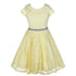 Big Girls Lace Glitter Stone Belt Special Occasion Skater Dress 8-14 - SophiasStyle.com