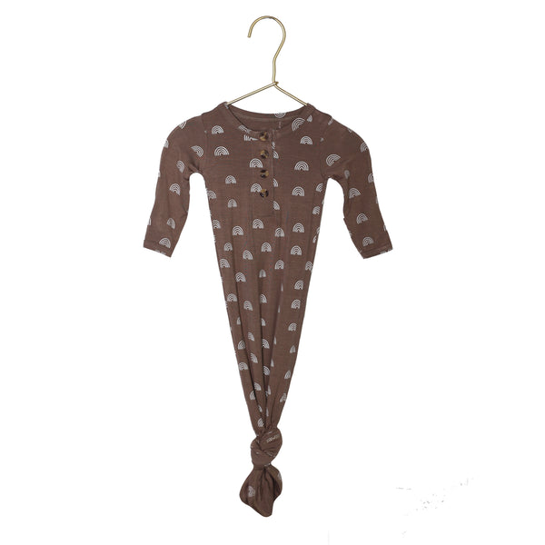 knotted-baby-gown-rainbows Presley Couture at Sophia's Style-Baby Gowns-1