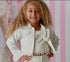 Girls White Denim Jacket for Girls – Cropped Designer Jacket with Frayed Hem 12M-14