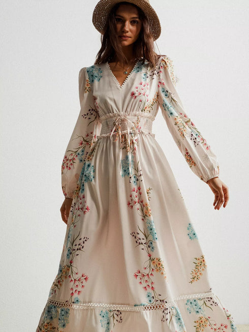 floral-print-long-sleeve-maxi-dress-with-smocked-waist-OhSoStyled-Sophia's-Style-4