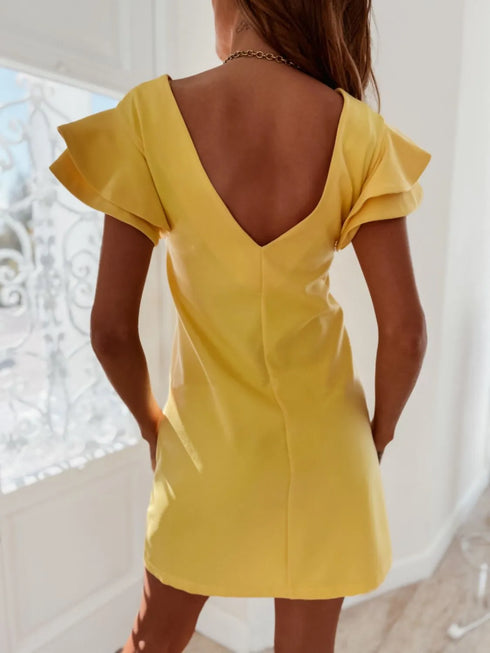 ruffled-layered-short-sleeve-mini-dress OhSoStyled at Sophia's Style-10