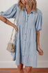 button-up-puff-sleeve-tiered-shirt-dress OhSoStyled at Sophia's Style-4