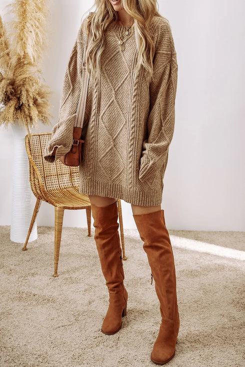 cable-knit-round-neck-sweater-dress-1-Sophia's Style-15