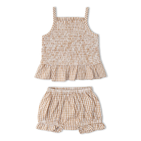 organic-smocked-top-and-bloomer-set-caramel-check-makemake-organics-sophias-style-2