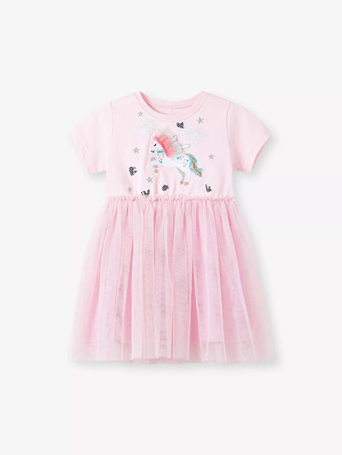 childrens-unicorn-short-sleeve-tulle-dress-ohso-kids-sophias-styleDresses-1