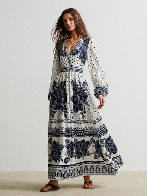 floral-print-long-sleeve-maxi-dress-OhSoStyled-Sophia's-Style-2