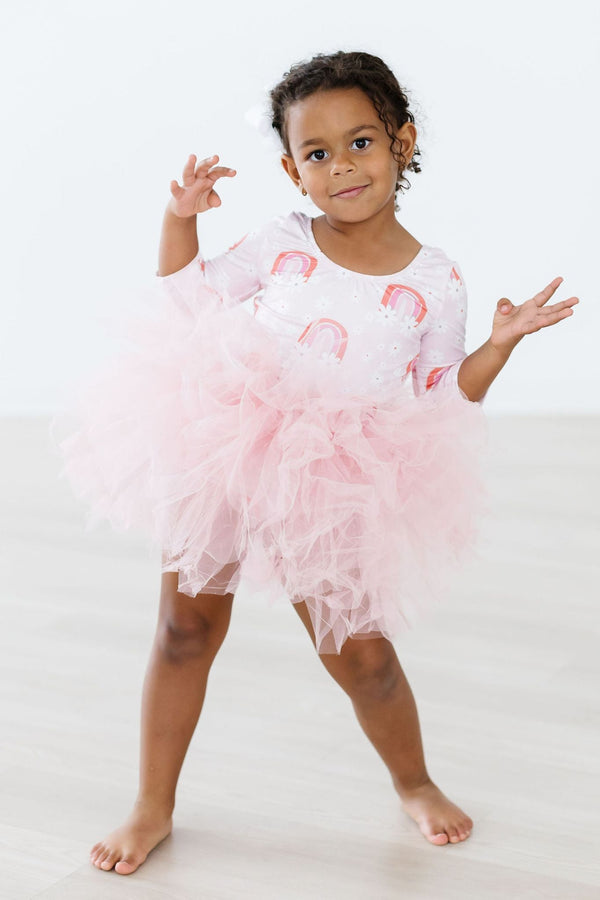 fun-flowers-3-4-tutu-leotard Mila & Rose - Sophia's Style-Fun & Flowers 3/4 Tutu Leotard-6-12M--1