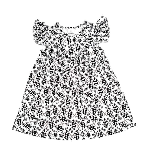 racing-flag-milk-silk-flutter-dress Great Lakes kids - Sophia's Style-2