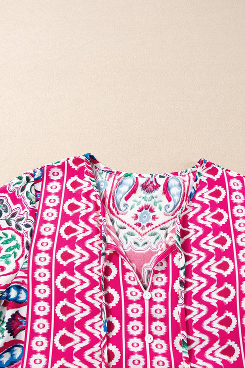 printed-tie-neck-short-sleeve-dress OhSoStyled - Sophia's Style-8