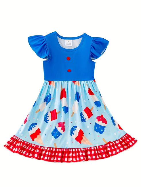 4th-of-july-ice-cream-print-plaid-girls-ruffle-dress Rylee-Faith-Designs-Sophia's Style-4