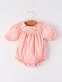 girls-horse-smocking-embroidered-coral-romper-Sophia's Style-Romper-1