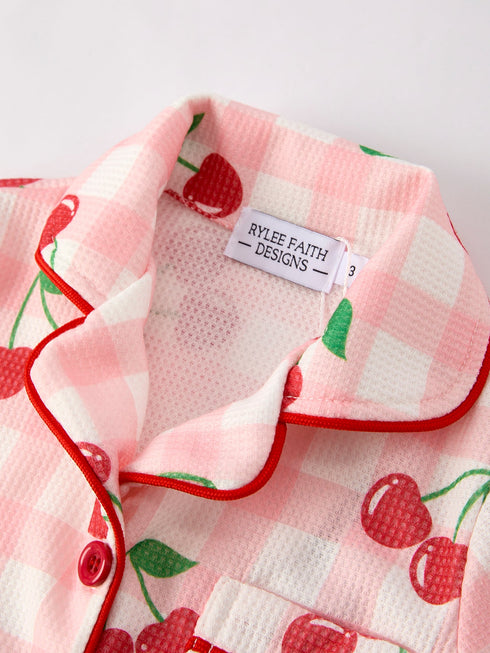 waffle-cherry-girls-long-sleeve-set Rylee Faith Designs - Sophia's Style-3