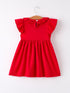 red-cherry-bow-smocking-embroidery-girls-dress Rylee Faith Designs - Sophia's Style-2