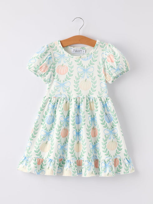 playful-fall-halloween-thanksgiving-pumpkin-girls-dress Rylee-Faith-Designs-Sophia's StyleDress-1