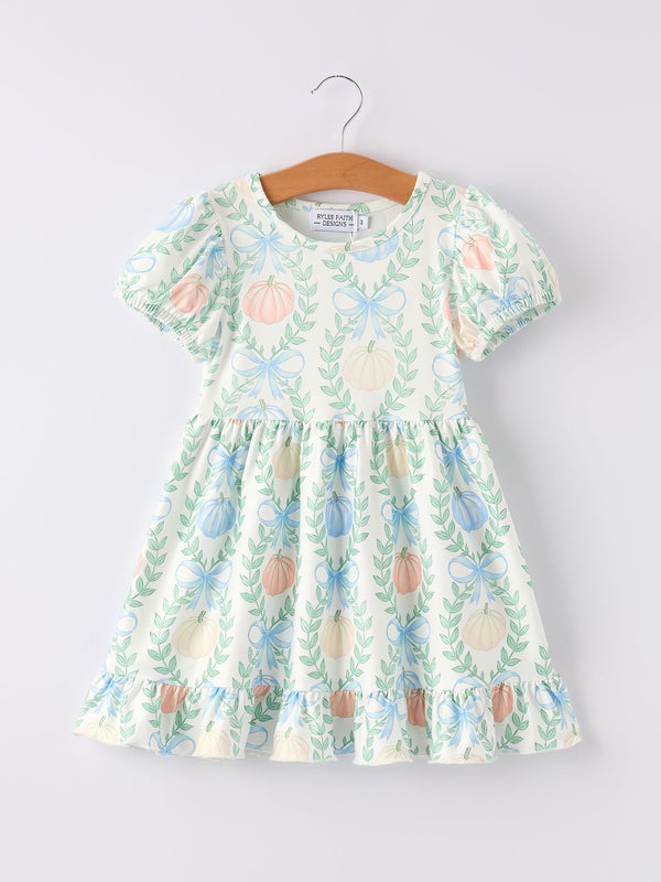 playful-fall-halloween-thanksgiving-pumpkin-girls-dress Rylee-Faith-Designs-Sophia's StyleDress-1