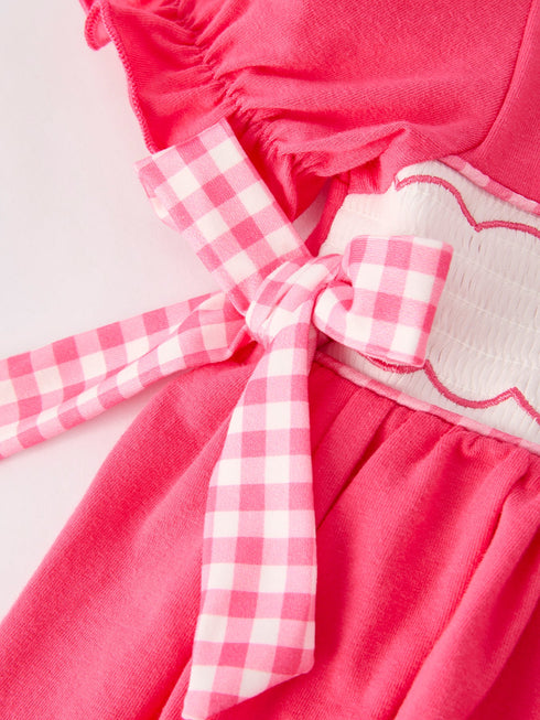 hot-pink-smocked-church-christ-bishop-christening-dress Rylee Faith Designs - Sophia's Style-4