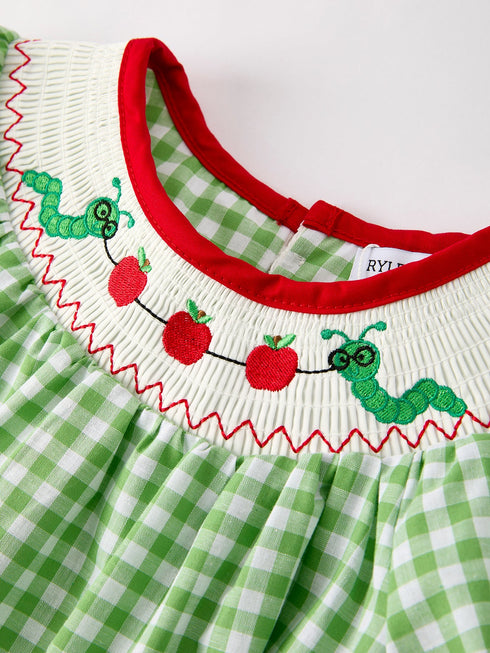back-to-school-girls-green-plaid-smocking-dress Rylee Faith Designs - Sophia's Style-3