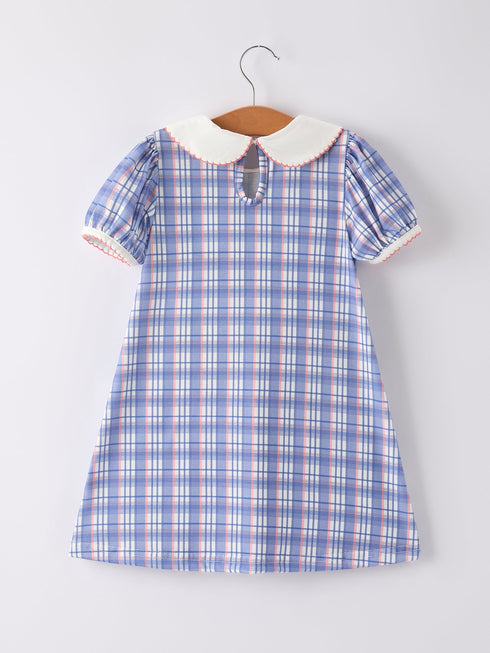 back-to-school-pocket-applique-check-girls-dress Rylee Faith Designs - Sophia's Style-2