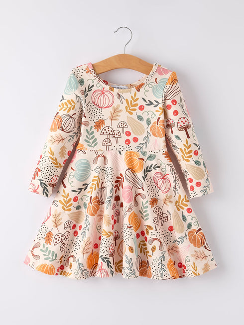 halloween-pumpkin-leaf-print-dress Rylee-Faith-Designs-Sophia's Style-2