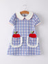 back-to-school-pocket-applique-check-girls-dress Rylee Faith Designs - Sophia's StyleDress-1