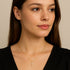 gold-plated-sterling-silver-cross-necklace-with-sparkling-cz-and-floral-charm-Sophia's Style-5