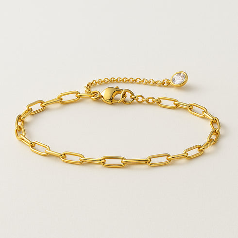 elegant-paperclip-link-bracelet-Sophia's Style-5