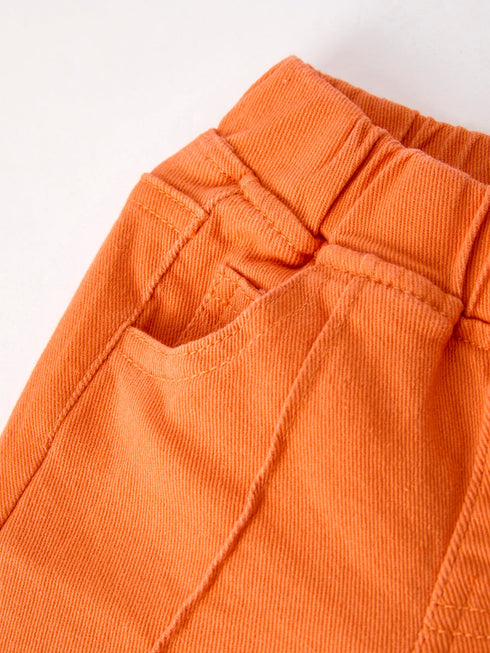 orange-flared-elastic-jeans Rylee Faith Designs - Sophia's Style-3