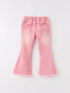 pink-flared-elastic-jeans Rylee Faith Designs - Sophia's Style-2
