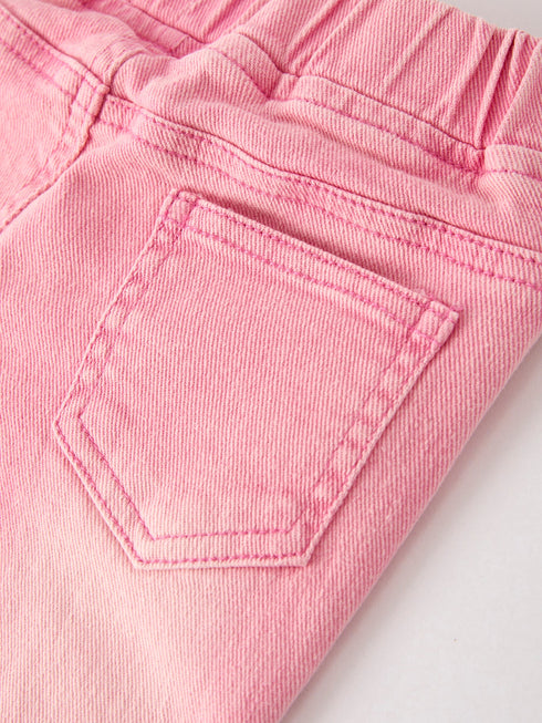 pink-flared-elastic-jeans Rylee Faith Designs - Sophia's Style-5