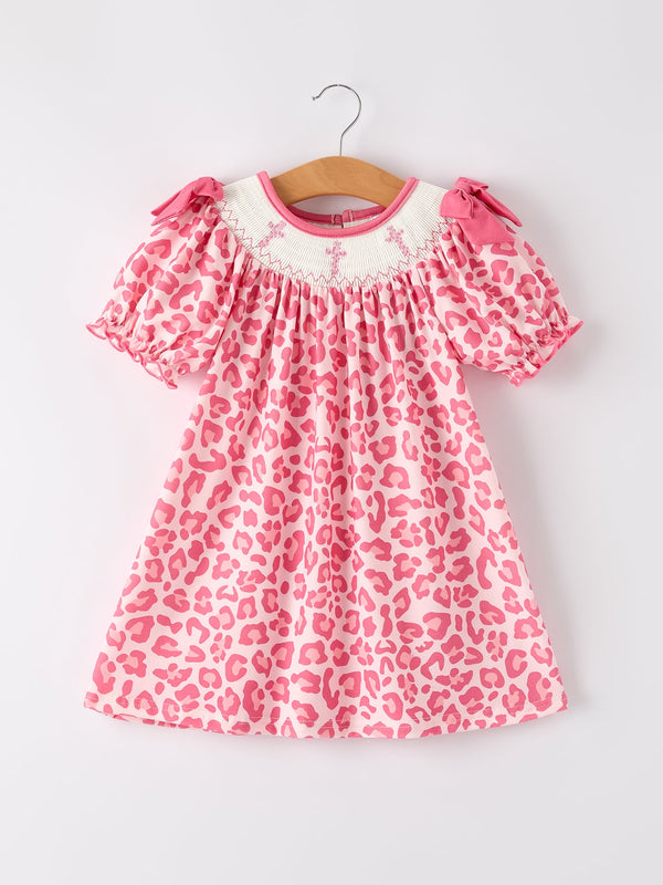 pink-smocked-church-christ-bishop-christening-leopard-girl-dress Rylee Faith Designs - Sophia's StyleDress-1
