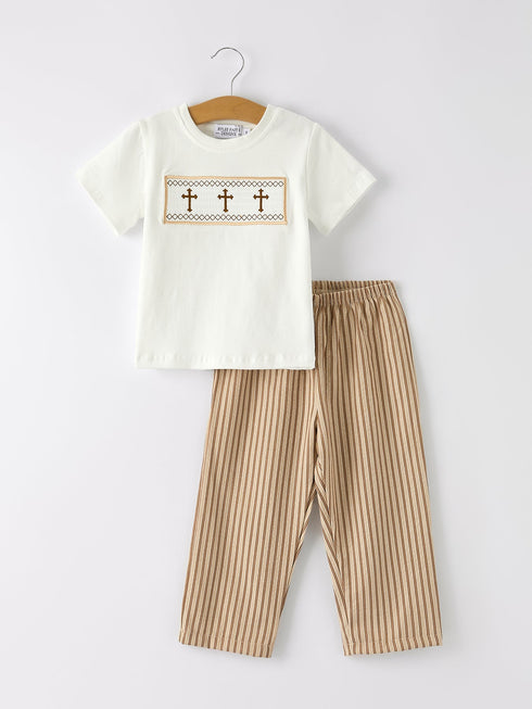 stripe-smocked-church-christ-bishop-christening-toddler-boysset Rylee Faith Designs - Sophia's StyleOutfit-1