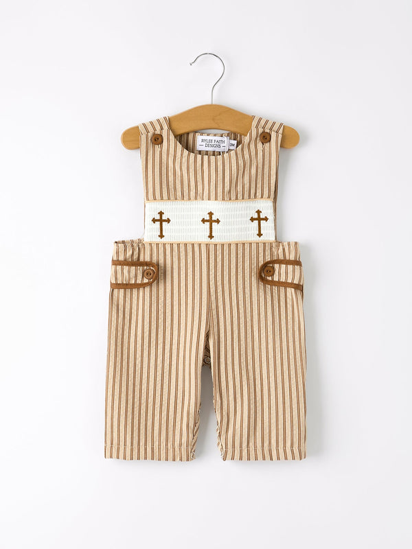 stripe-smocked-church-christ-bishop-christening-toddler-boys-romper Rylee Faith Designs - Sophia's StyleRomper-1
