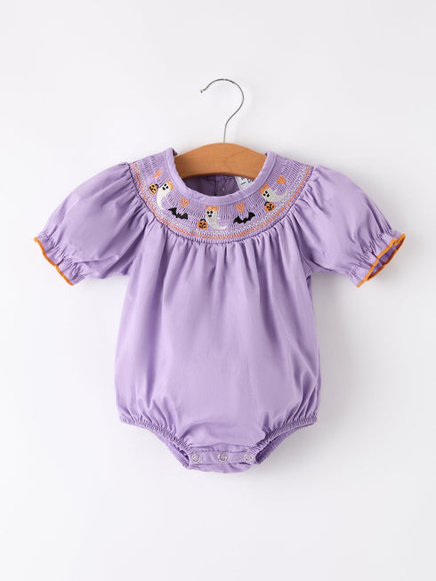 purple-halloween-smock-embroidery-baby-girl-romper Rylee-Faith-Designs-Sophia's StyleRomper-1